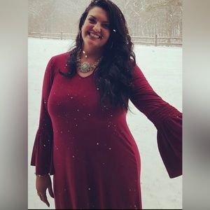 Raspberry colored dress